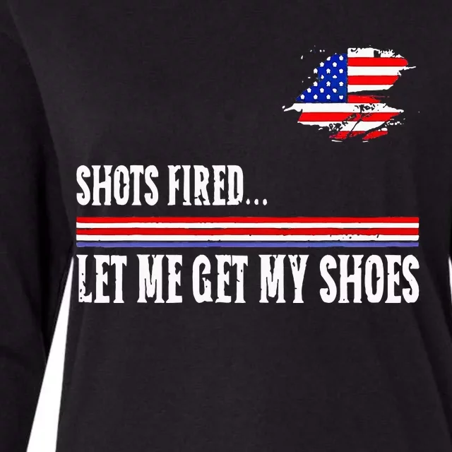 Shots Fired Let Me Get My Shoes Womens Cotton Relaxed Long Sleeve T-Shirt