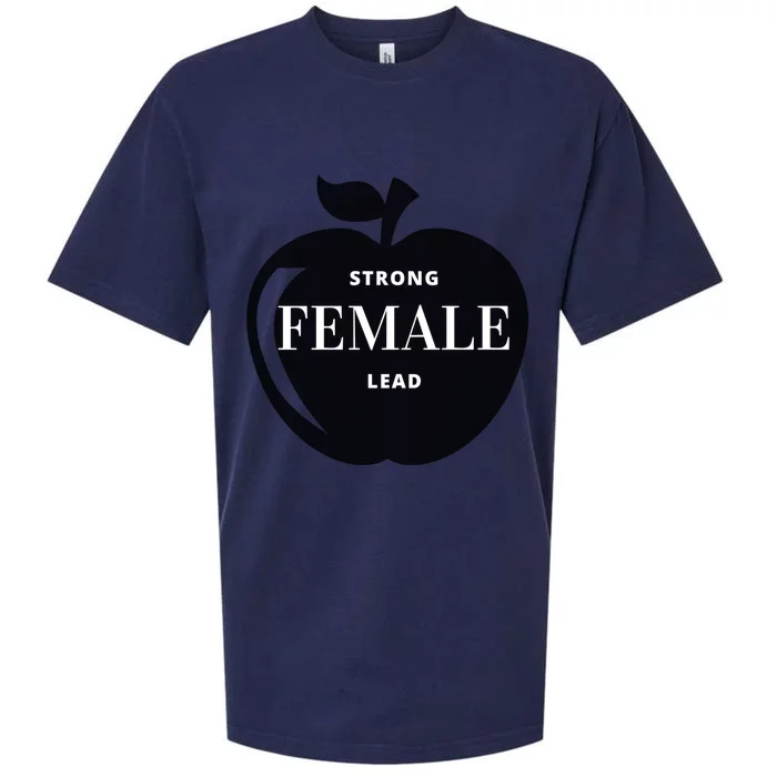 Strong Female Lead Big Apple Funny Feminist Holiday Gift Sueded Cloud Jersey T-Shirt