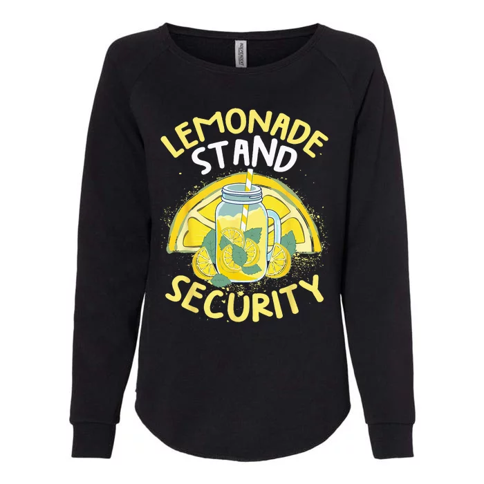 Summer Fun Lemonade Stand Security Boss Lemonade Crew Womens California Wash Sweatshirt