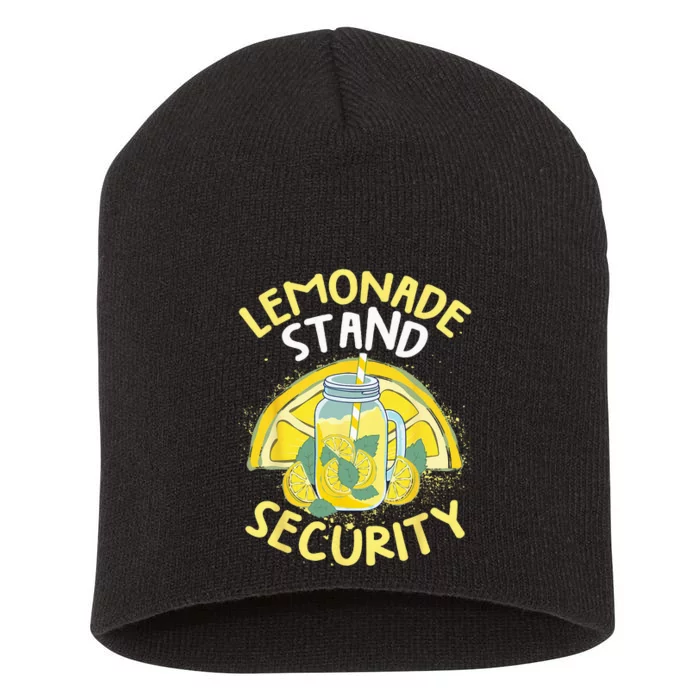 Summer Fun Lemonade Stand Security Boss Lemonade Crew Short Acrylic Beanie