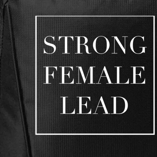 Strong Female Lead Funny Pun In Minimalist Modern Style Gift City Backpack