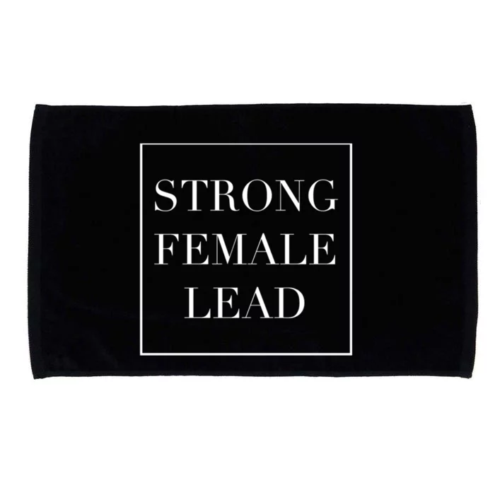 Strong Female Lead Funny Pun In Minimalist Modern Style Gift Microfiber Hand Towel