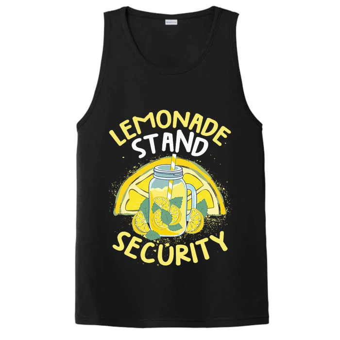 Summer Fun Lemonade Stand Security Boss Lemonade Crew Performance Tank