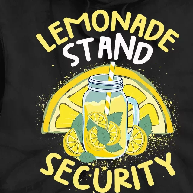 Summer Fun Lemonade Stand Security Boss Lemonade Crew Tie Dye Hoodie