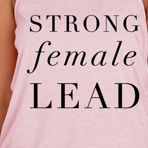 Strong Female Lead Inspirational Theatre Audition Quote Gift Women's Knotted Racerback Tank