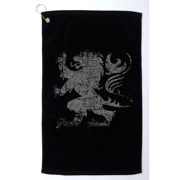 Scottish Flag Lion Rampant Heraldry Flag Of Scotland Rugby Platinum Collection Golf Towel