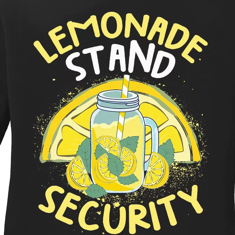 Summer Fun Lemonade Stand Security Boss Lemonade Crew Ladies Long Sleeve Shirt