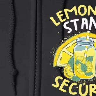 Summer Fun Lemonade Stand Security Boss Lemonade Crew Full Zip Hoodie