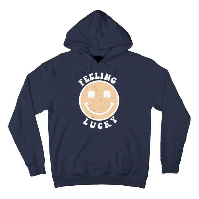 Shamrock Feeling Lucky Retro Smiley Tall Hoodie