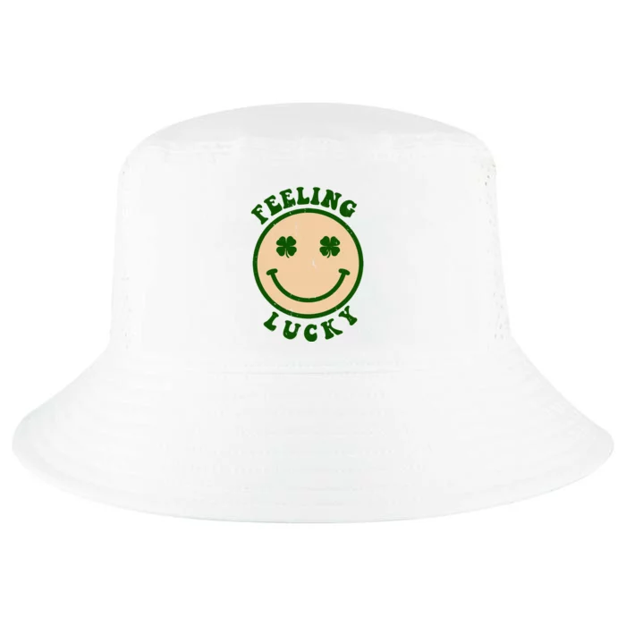 Shamrock Feeling Lucky Retro Smiley Cool Comfort Performance Bucket Hat