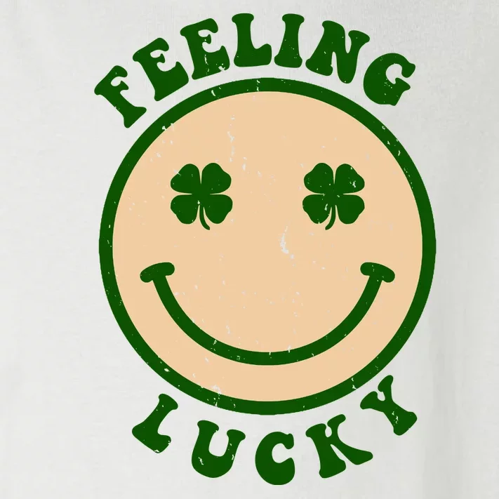 Shamrock Feeling Lucky Retro Smiley Toddler Long Sleeve Shirt