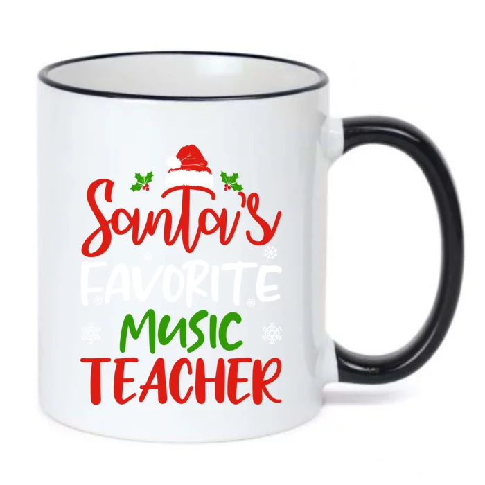 SantaS Favorite Music Teacher Funny Christmas Funny Gift Funny Gift Black Color Changing Mug