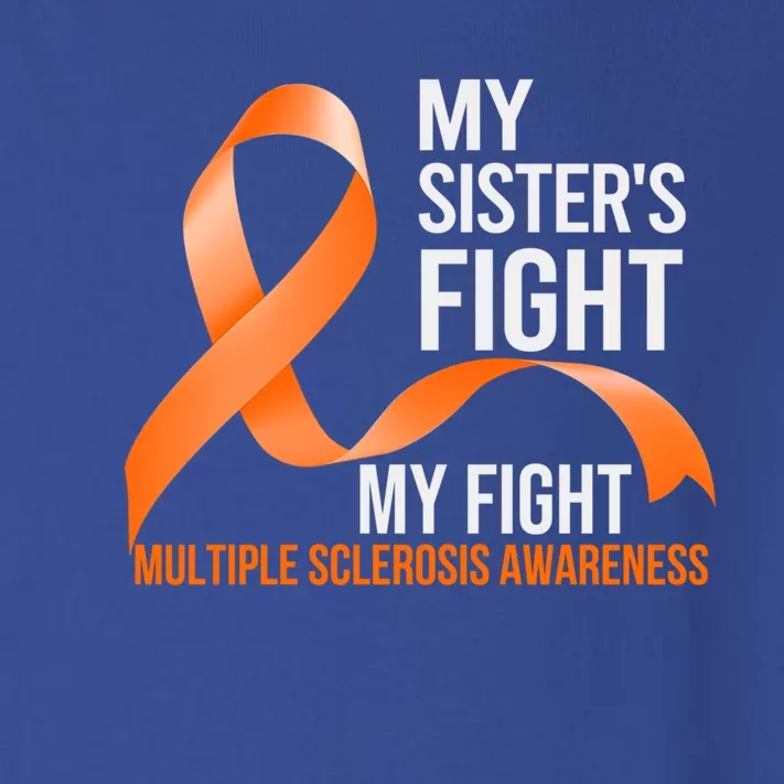 Sister's Fight My Fight Multiple Sclerosis Ms Warrior Gift Toddler Long Sleeve Shirt