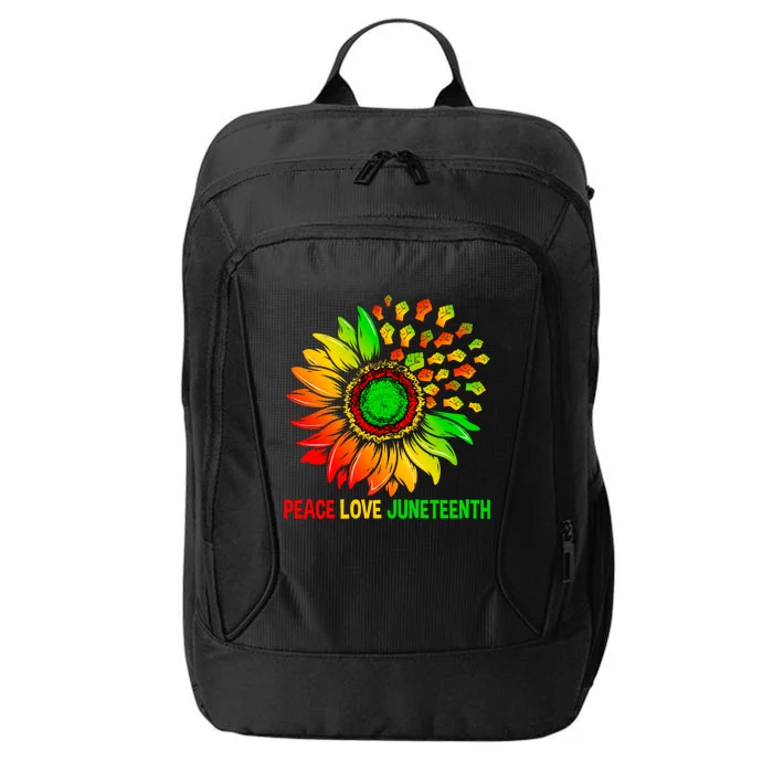 Sunflower Fist Melanin Black History Peace Love Juneteenth Meaningful Gift City Backpack