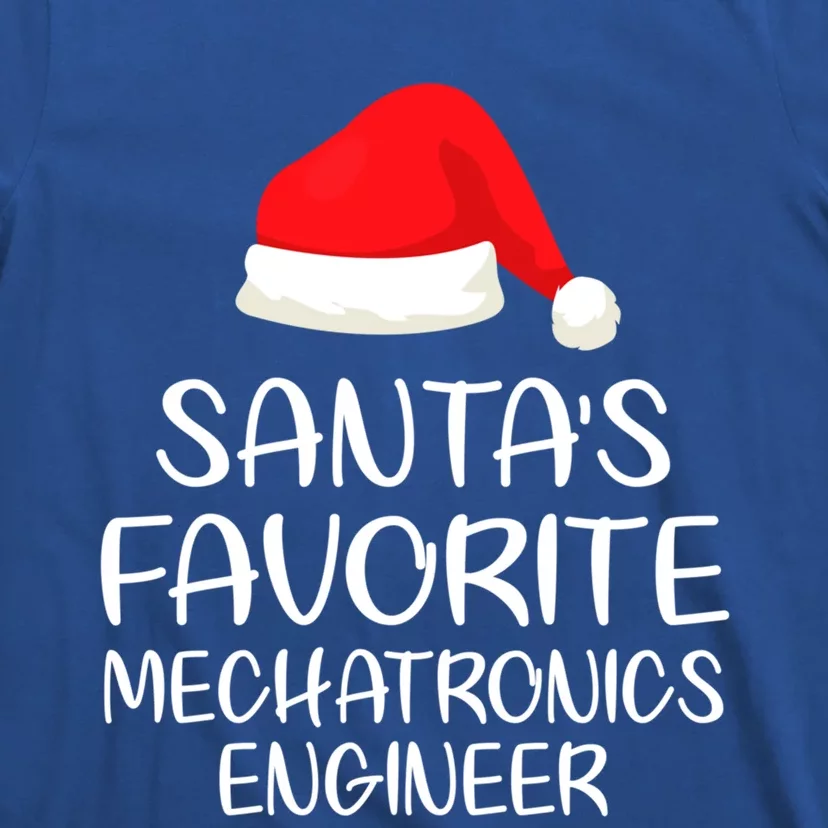 SantaS Favorite Mechatronics Engineer Matching Family Xmas Gift T-Shirt