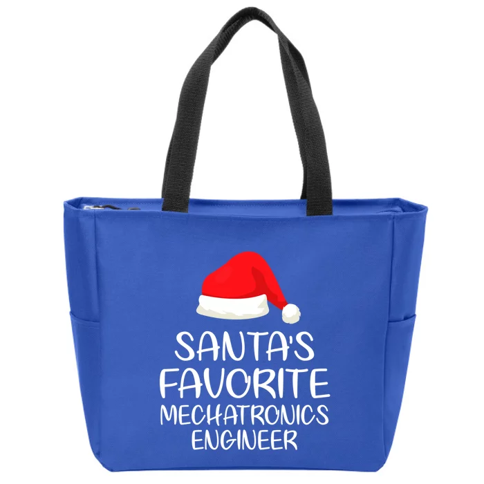 SantaS Favorite Mechatronics Engineer Matching Family Xmas Gift Zip Tote Bag