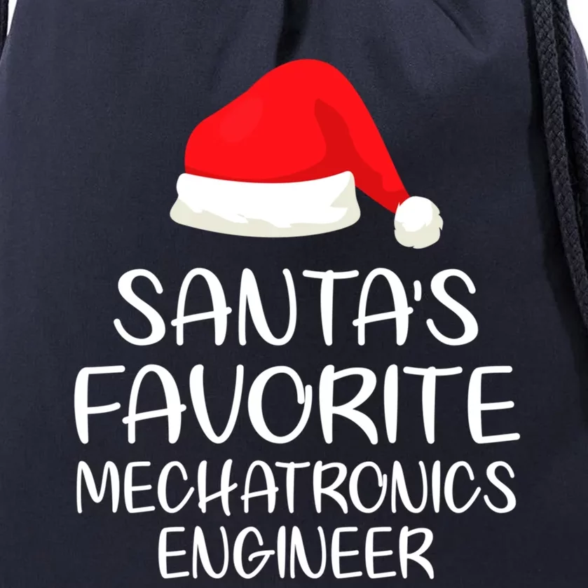 SantaS Favorite Mechatronics Engineer Matching Family Xmas Gift Drawstring Bag