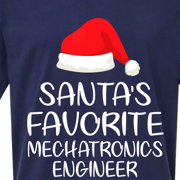 SantaS Favorite Mechatronics Engineer Matching Family Xmas Gift Sueded Cloud Jersey T-Shirt