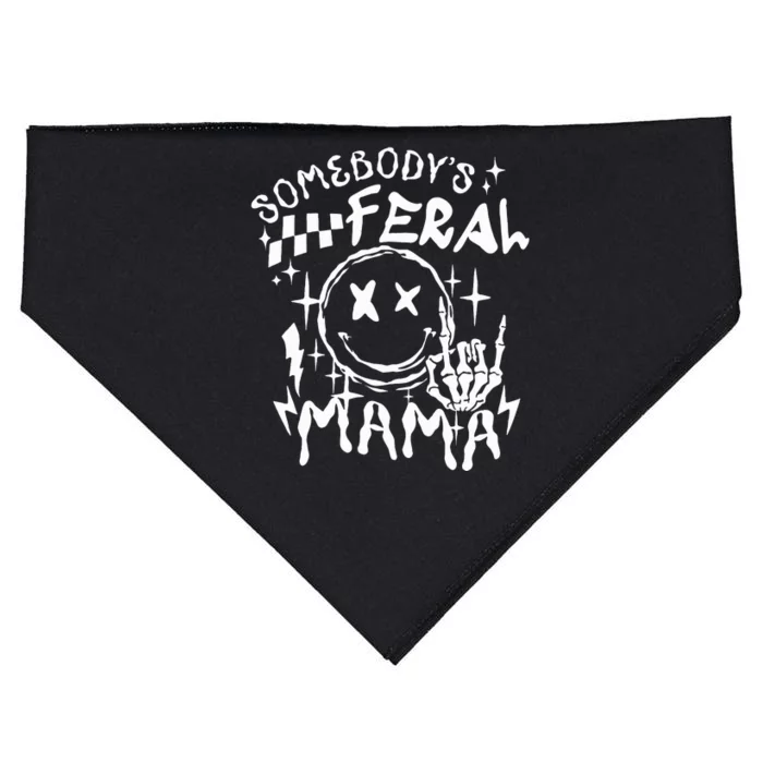 somebody's feral mama USA-Made Doggie Bandana