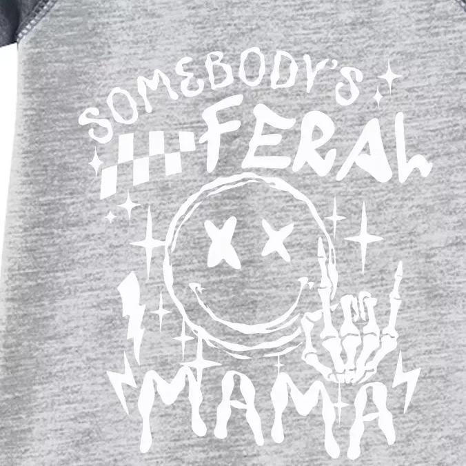 somebody's feral mama Infant Baby Jersey Bodysuit