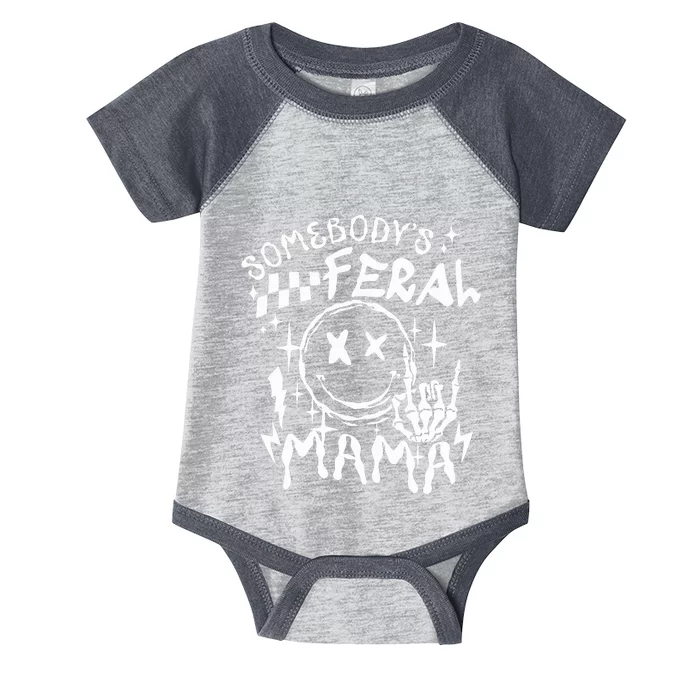 somebody's feral mama Infant Baby Jersey Bodysuit