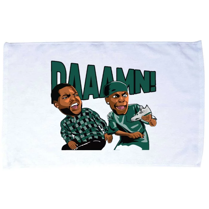 Streetwear Funny Meme Matching Oxidized Green 4s Microfiber Hand Towel