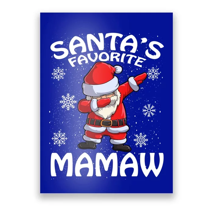 Santas Favorite Mamaw Christmas Gift Poster