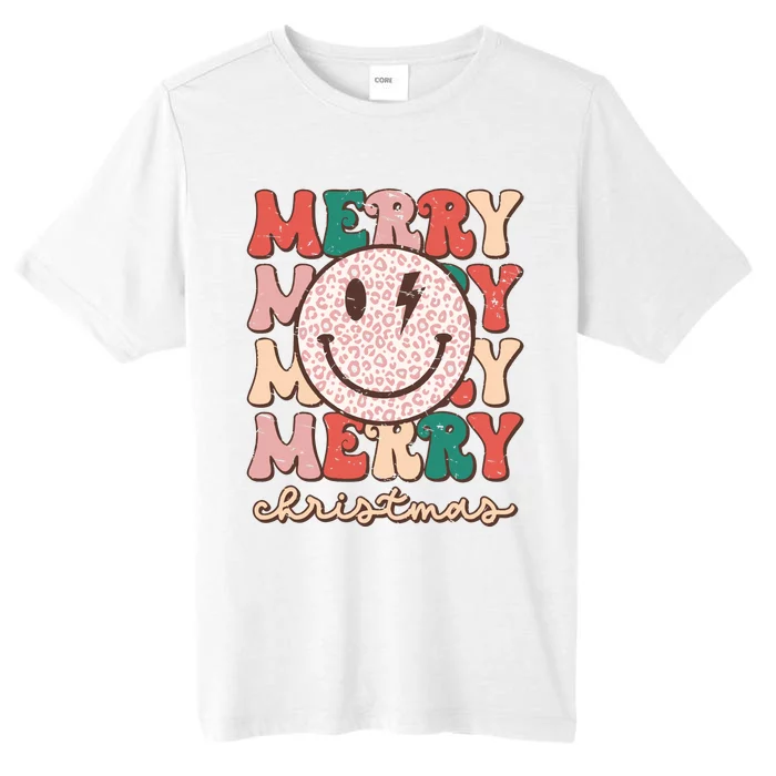 Smiley Face Merry Christmas ChromaSoft Performance T-Shirt