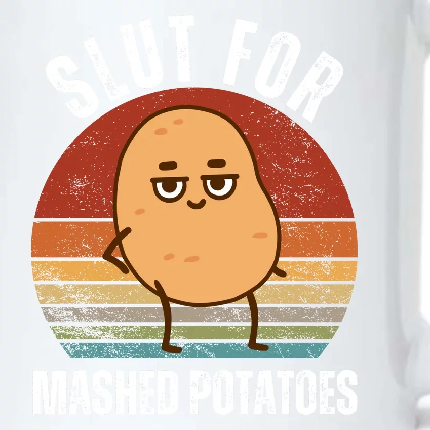 Slut For Mashed Potatoes Black Color Changing Mug