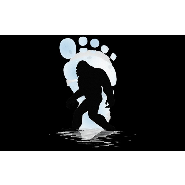 Sasquatch Footprint Moon Light Bigfoot Lovers Gifts Bumper Sticker