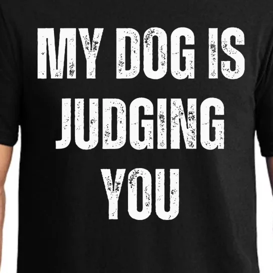 S Funny My Dog Is Judging You Funny Dog Lover Pajama Set