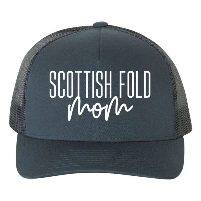 Scottish Fold Mom Gift Cute Cat Mama Gift Yupoong Adult 5-Panel Trucker Hat