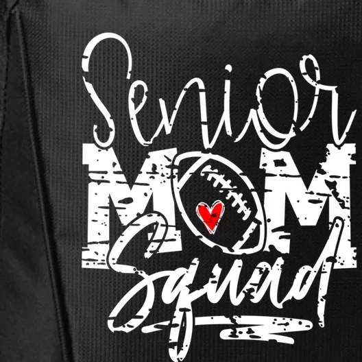 Senior Football Mom Squad Grunge Gift City Backpack