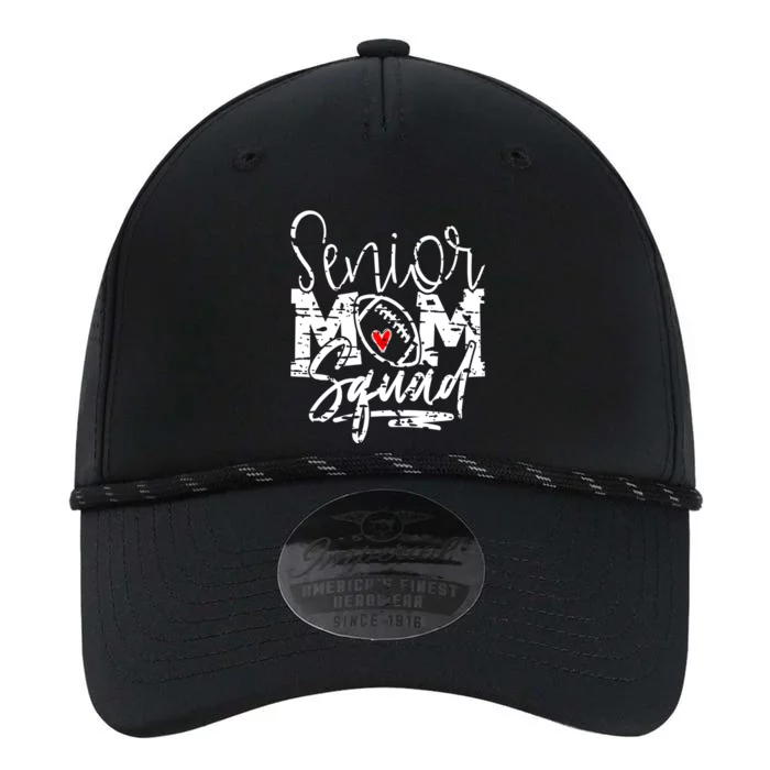 Senior Football Mom Squad Grunge Gift Performance The Dyno Cap