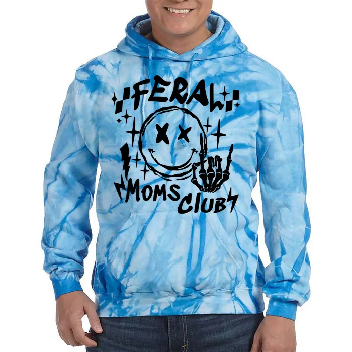 Somebodys Feral Mama Funny Mommy Tie Dye Hoodie