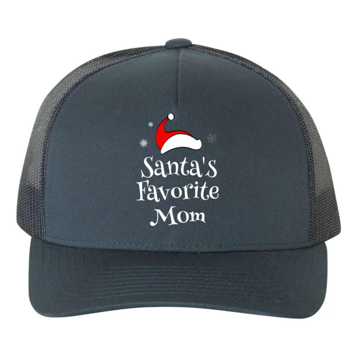 Santas Favorite Mom Christmas Xmas Family Matching Holiday Gift Yupoong Adult 5-Panel Trucker Hat