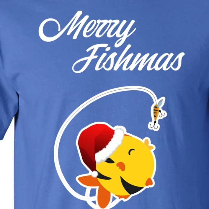 S Funny Merry Fishmas Gift Tall T-Shirt