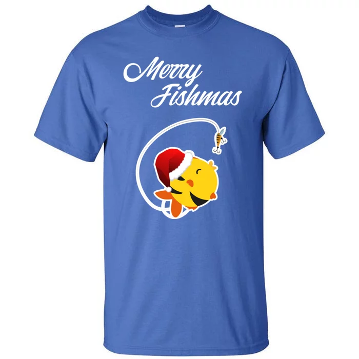 S Funny Merry Fishmas Gift Tall T-Shirt