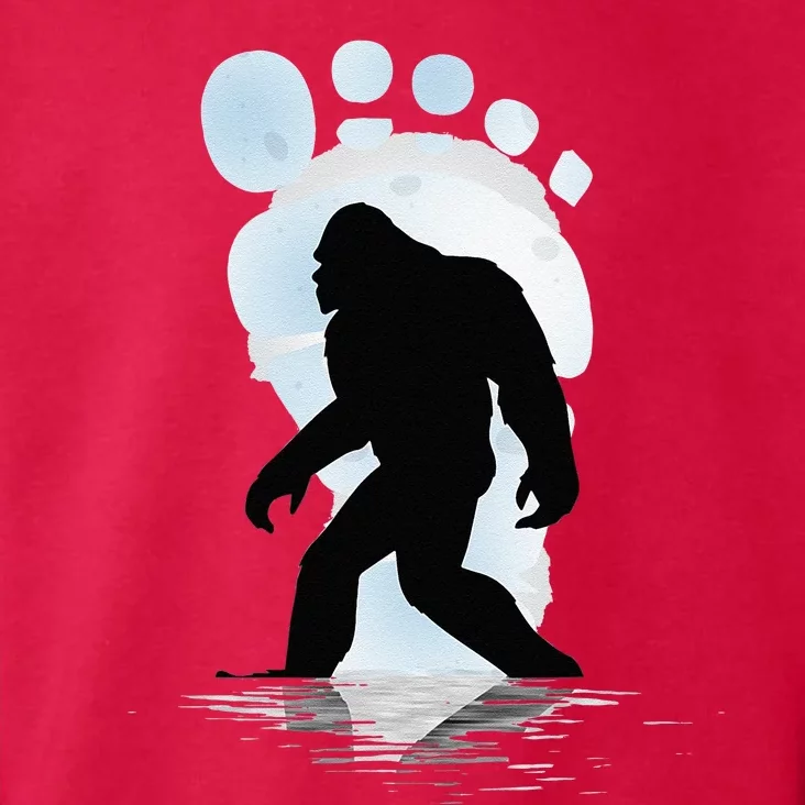 Sasquatch Footprint Moon Light Bigfoot Lovers Gifts Toddler Hoodie