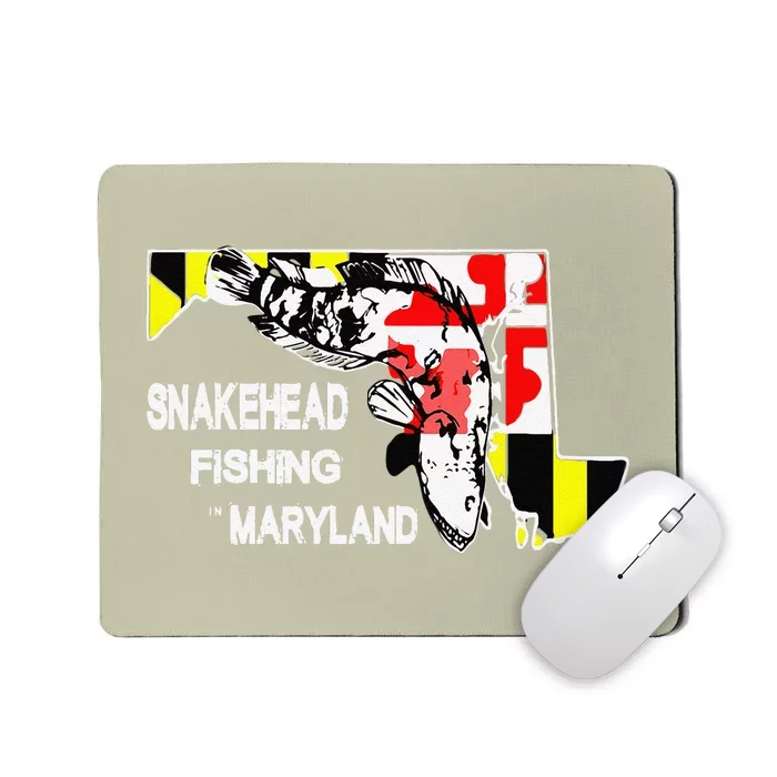 Snakehead Fishing Maryland Bass Outdoor Angler Mousepad