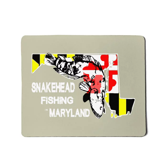 Snakehead Fishing Maryland Bass Outdoor Angler Mousepad