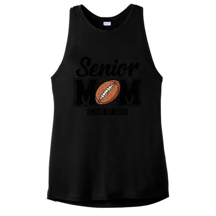 Senior Football Mom Graduate 2025 Class Of 2025 Great Gift Ladies Tri-Blend Wicking Tank