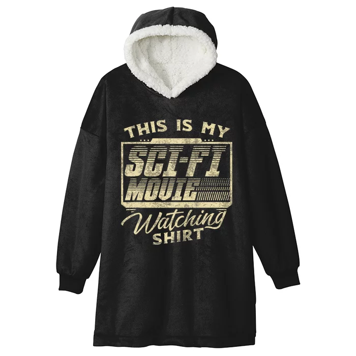 Sci Fi Movie Lover Graphic Movie Fan Hooded Wearable Blanket