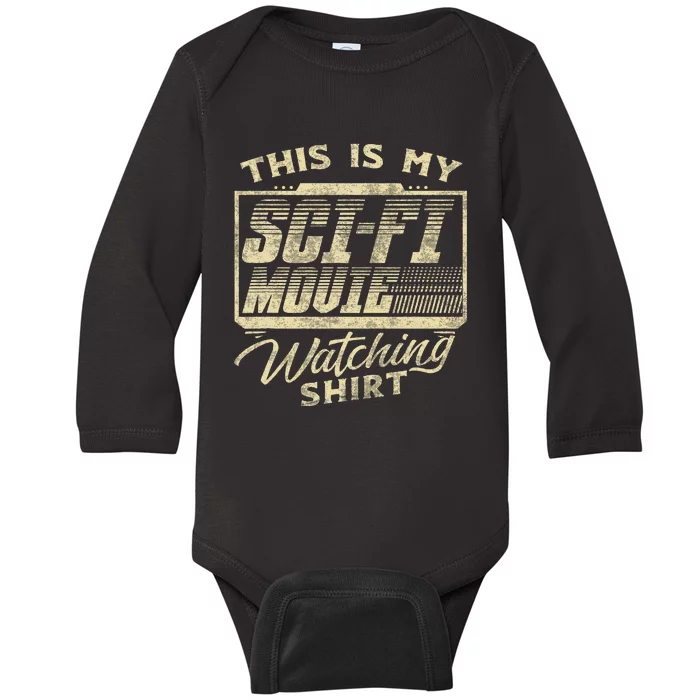 Sci Fi Movie Lover Graphic Movie Fan Baby Long Sleeve Bodysuit