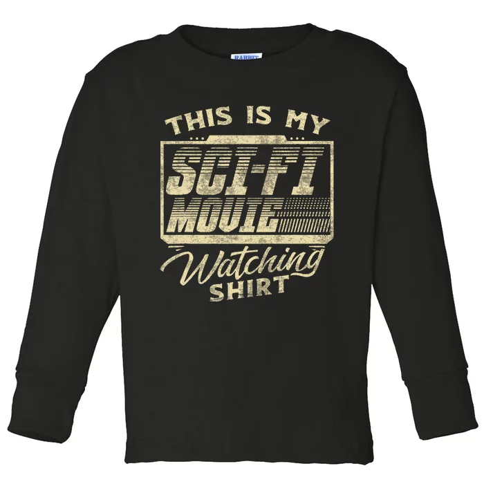 Sci Fi Movie Lover Graphic Movie Fan Toddler Long Sleeve Shirt