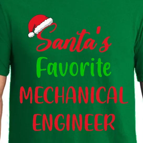 Santas Favorite Mechanical Engineer Funny Gift Christmas Pajama Set