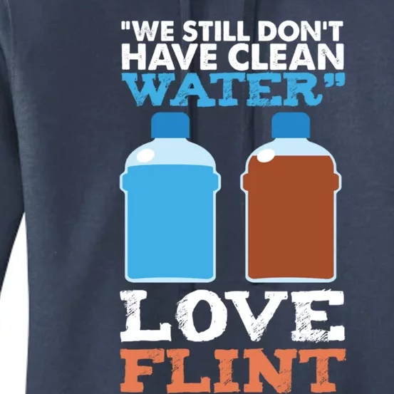 Save Flint Michigan Water Crisis Environt Awareness Gift Women's Pullover Hoodie