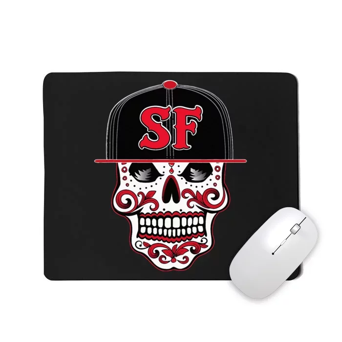 San Francisco Mexican Sugar Skull Design Bay Area Mousepad