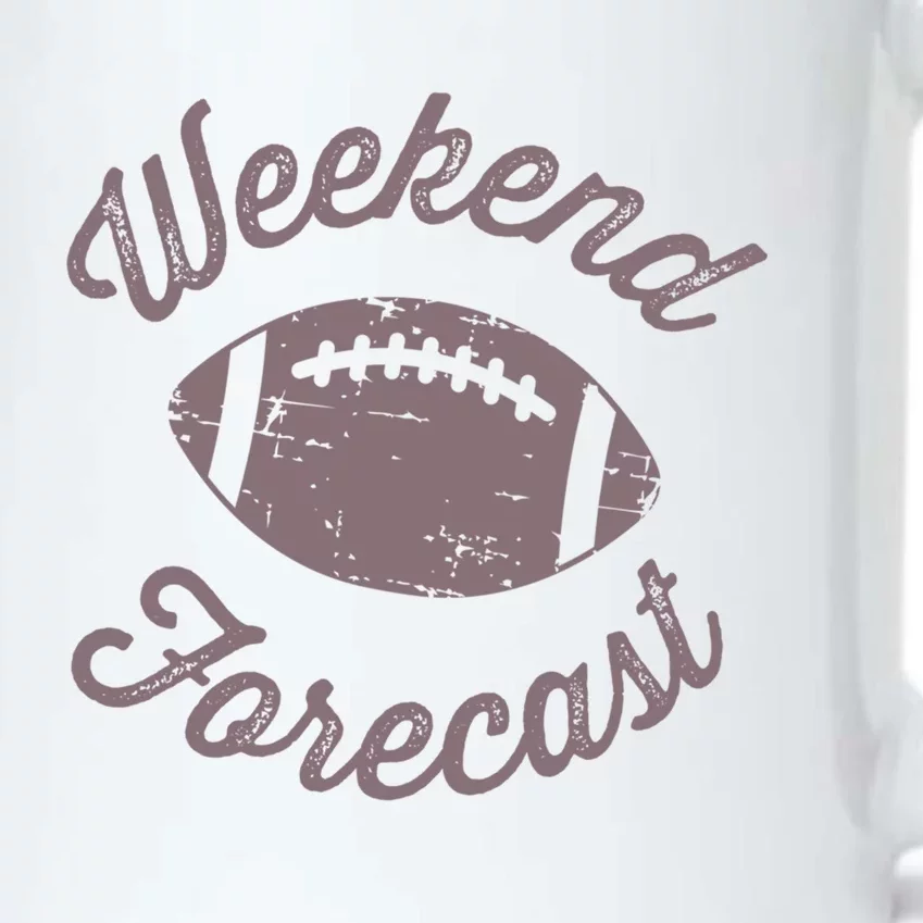 Sunday Football Mom American Football Forecast This Weekend Cool Gift Black Color Changing Mug