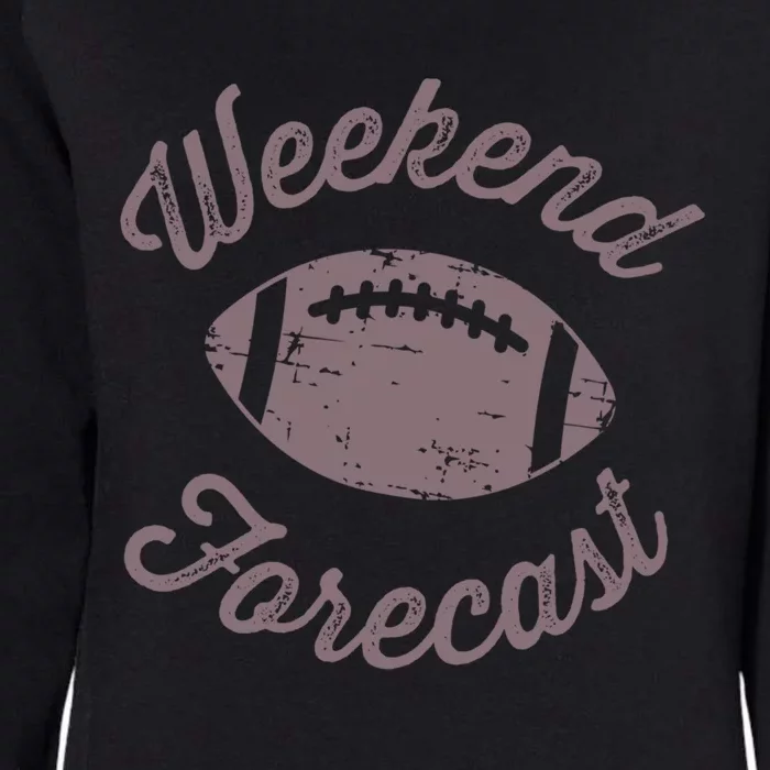 Sunday Football Mom American Football Forecast This Weekend Cool Gift Womens California Wash Sweatshirt